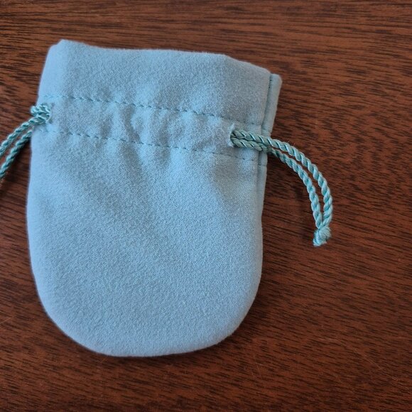 Authentic Tiffany Pouch Bag with Satin Drawstring - Picture 2 of 4